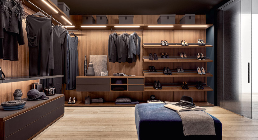 ANTERPRIMA WARDROBE – Modern practical wardrobe, fully customisable to suit your needs and lifestyle, with different modular elements such as shelves, drawers, hangers. By Pianca.