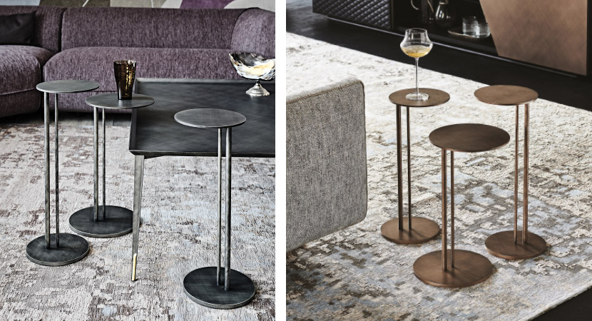 STING COFFEE/SIDE TABLES – Modern and lightweight side tables, great multifunctional living room accessories. By Cattelan Italia.