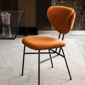CHLOE CHAIR – Modern and charming upholstered chair, featuring plush padding and enveloping backrest, making this designer chair exceptionally comfortable. By Cattelan Italia.