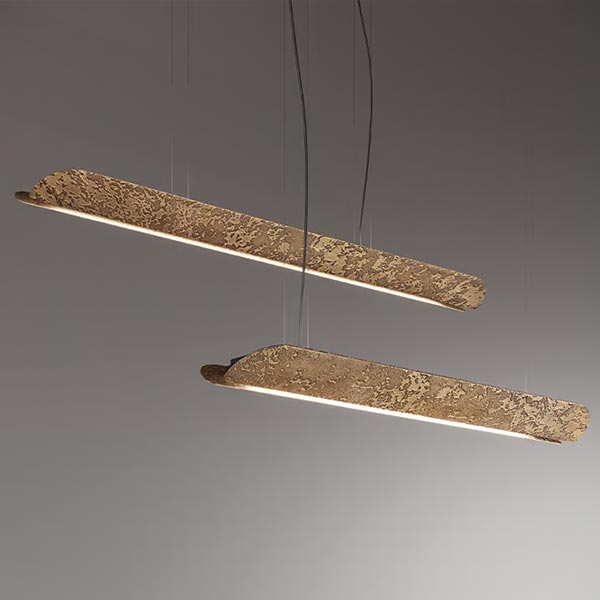 AARE CEILING Aare is a ceiling lamp designed to brighten every room, with glacier-inspired lines and a sculptural slit that reflects the natural beauty of Swiss rock formations.