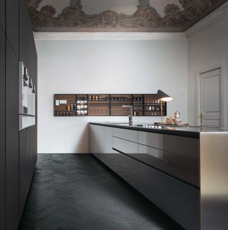 Materials and finishes for Twelve kitchen by Poliform